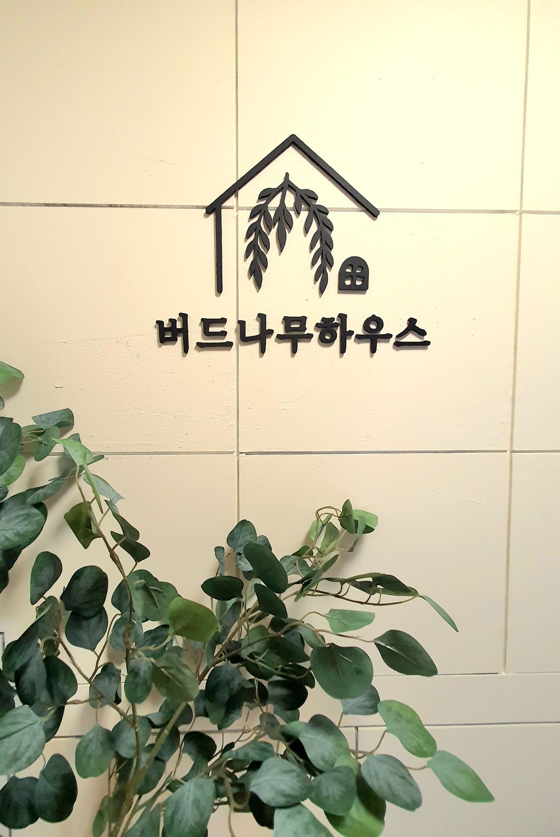 신대방 여성전용 고시원 버드나무하우스 버드나무하우스 로고 벽